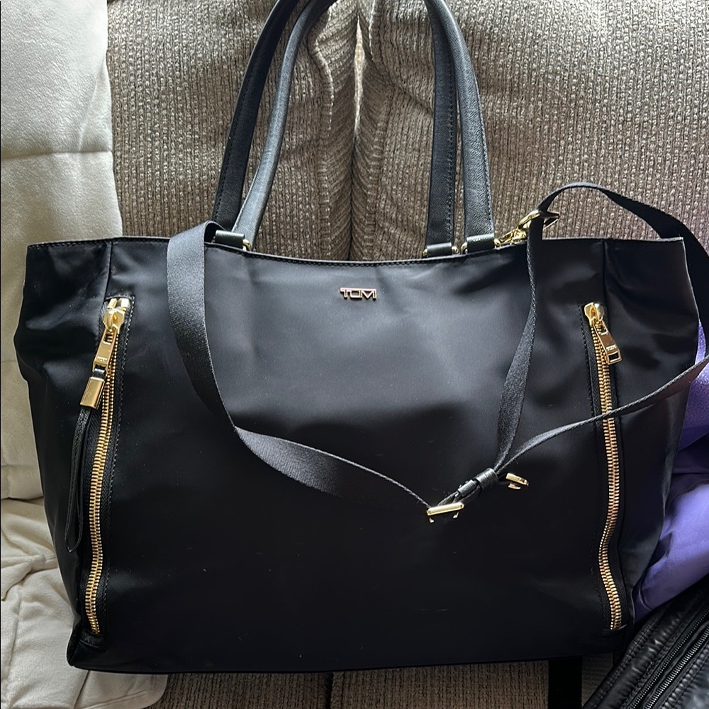 Tumi Black Tote Bag